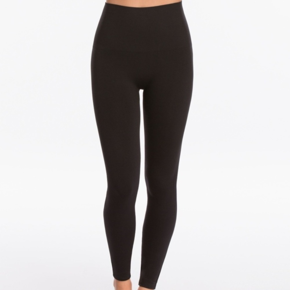 SPANX Look at Me Now Leggings, Very Black, 2X